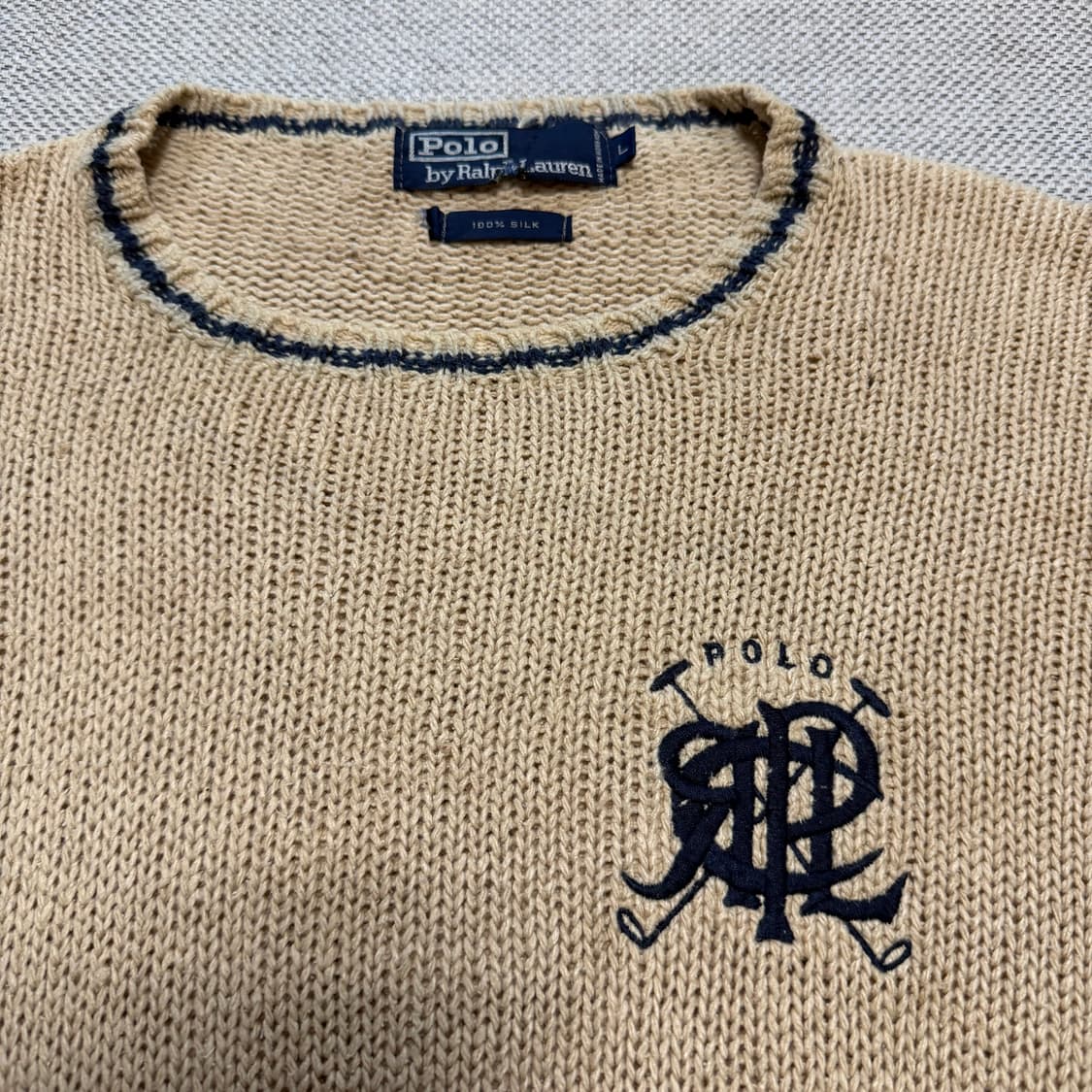 폴로 랄프로렌 우먼스 실크 니트 스웨터 상품이미지2