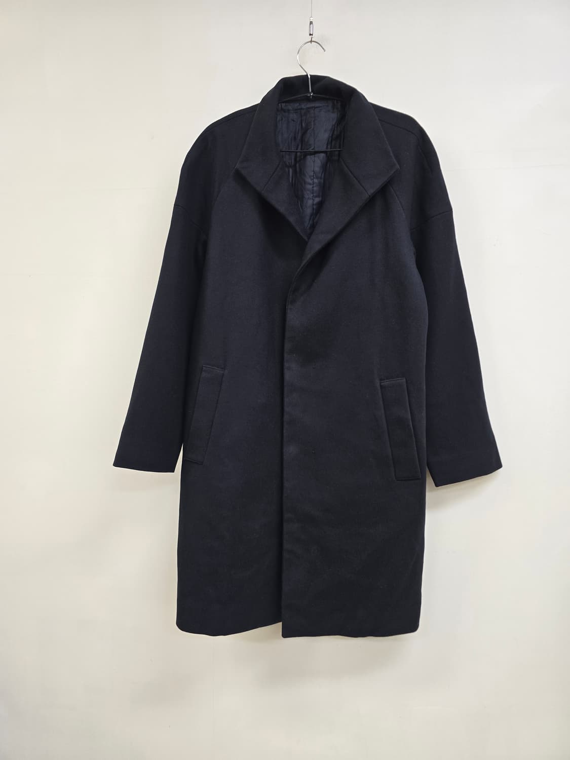 솔리드옴므 모혼방 누빔 롱코트 상품이미지2