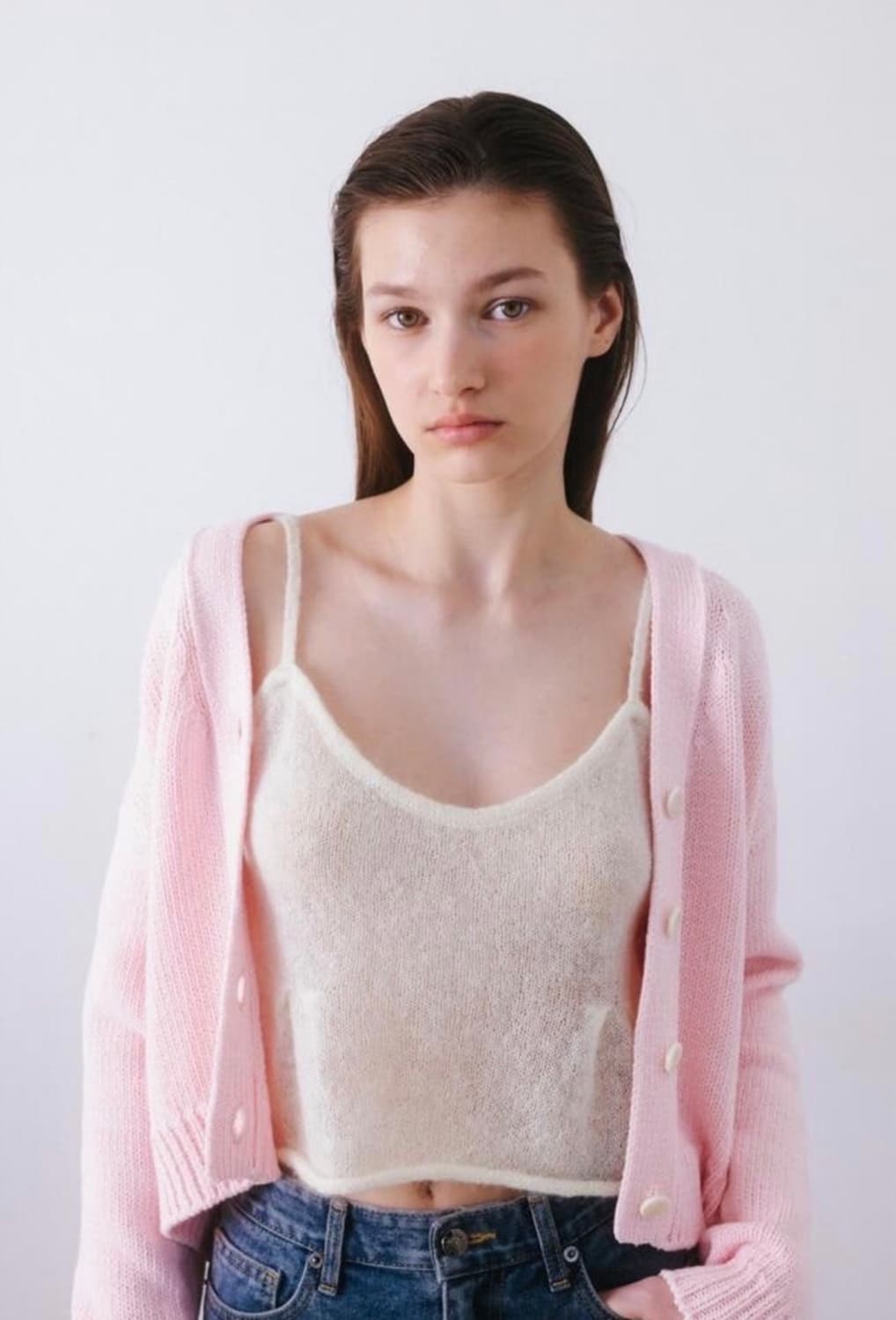 타낫 글로우 니트 뷔스티에 크림 새제품 상품이미지1