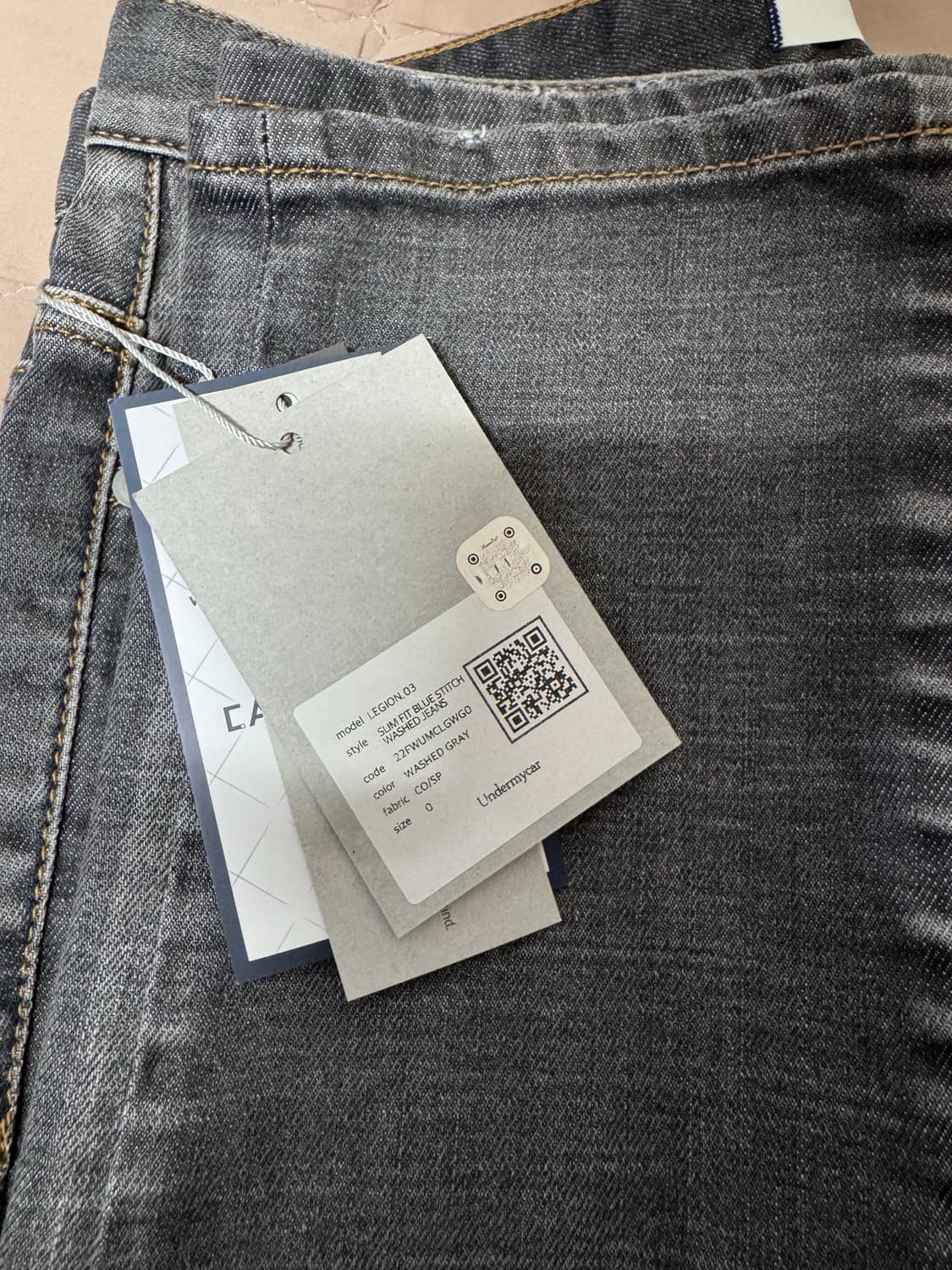 언더마이카 리전 워시드 그레이 0사이즈 상품이미지3