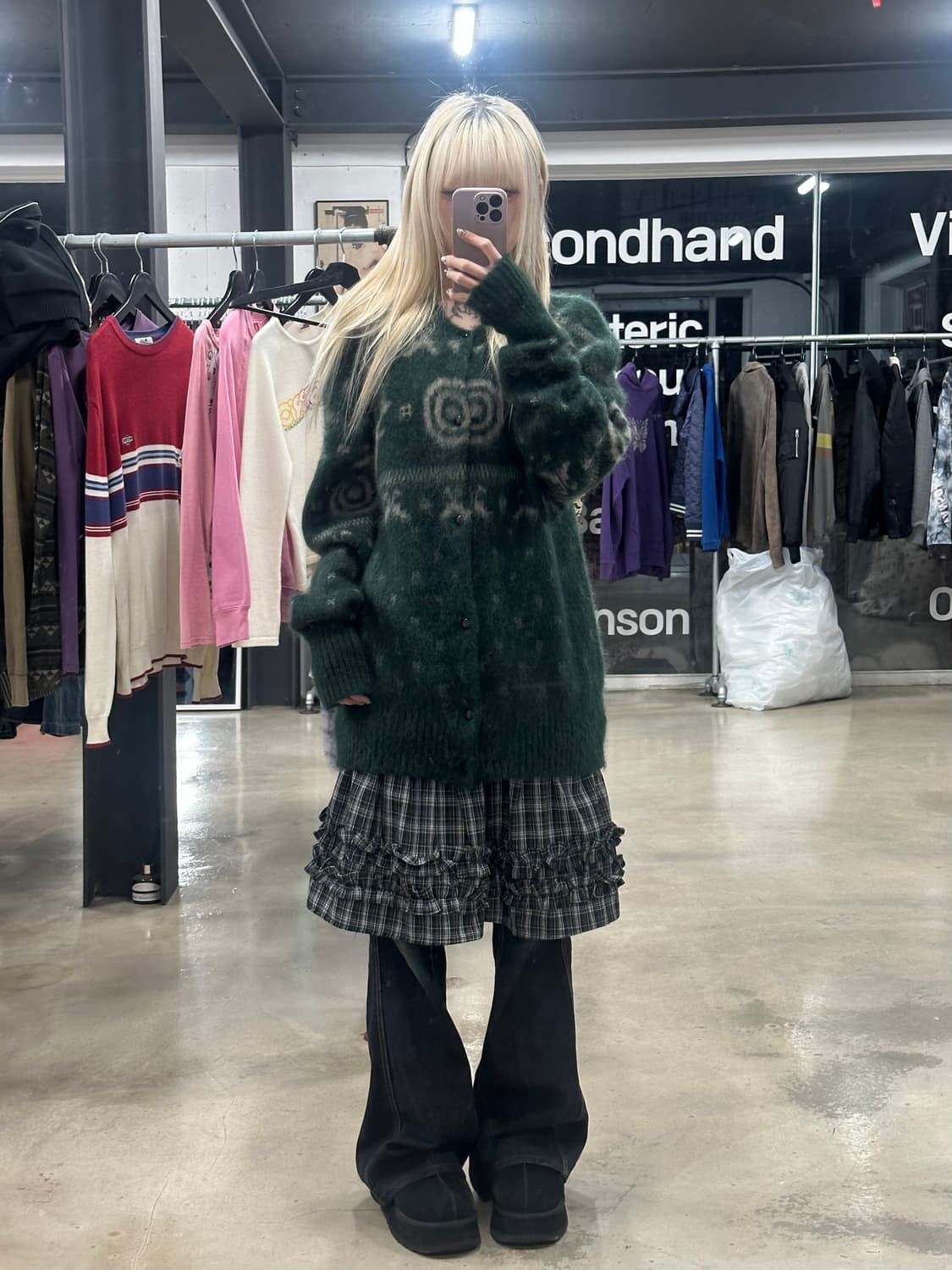 사우스2웨스트8 루즈핏 크루넥 가디건 상품이미지3