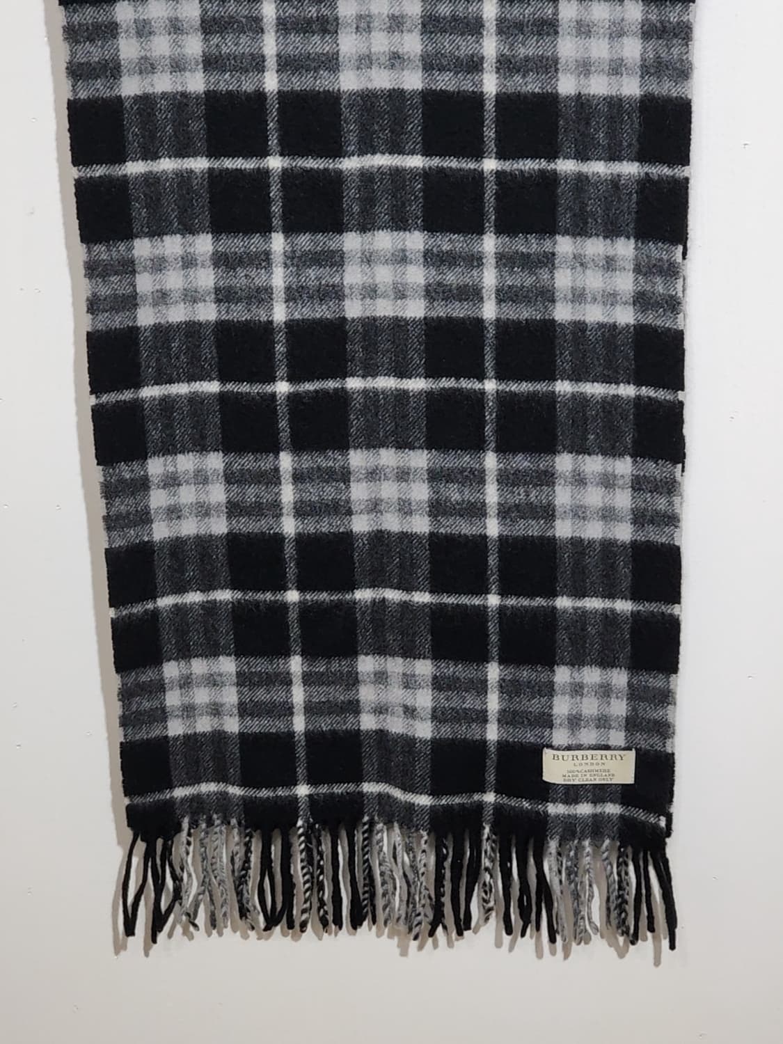 (정품) 버버리 캐시미어 머플러 체크 목도리 영국판  상품이미지4