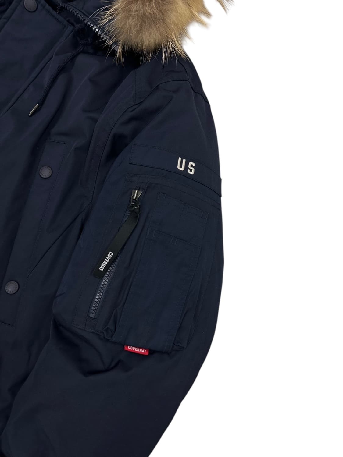 커버낫 구스다운 야상패딩 네이비 (L) 상품이미지4