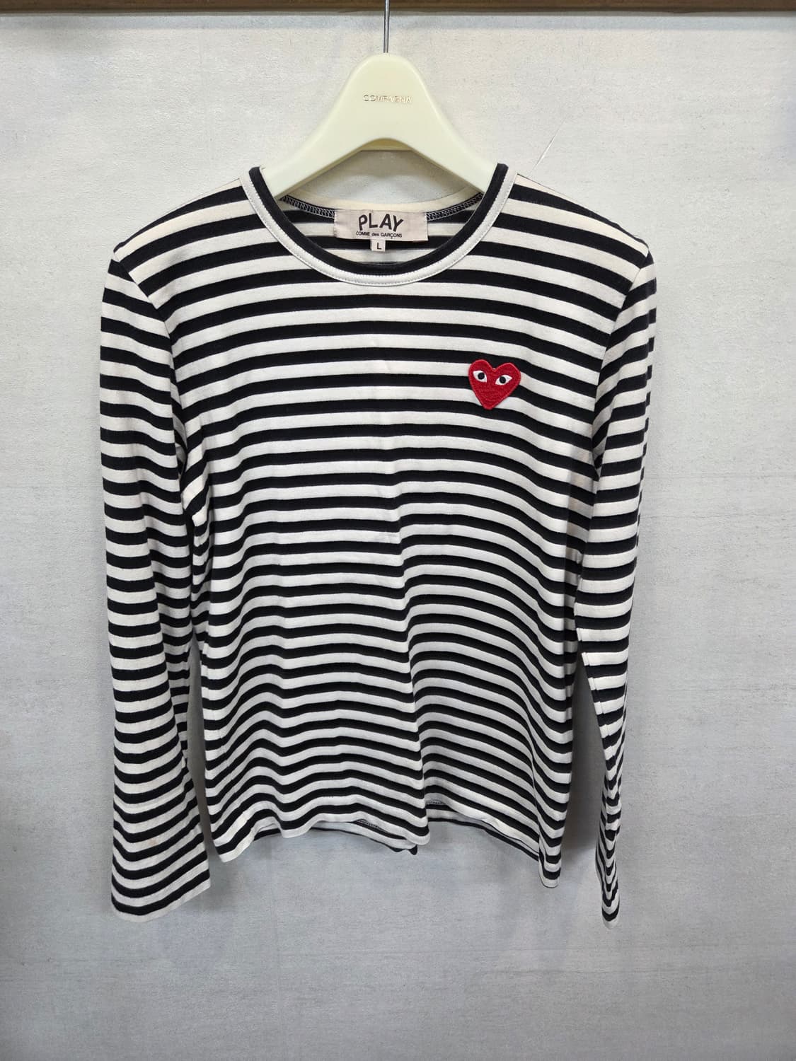 꼼데가르송 여성 스트라이프 롱슬리브 긴팔 L 상품이미지1