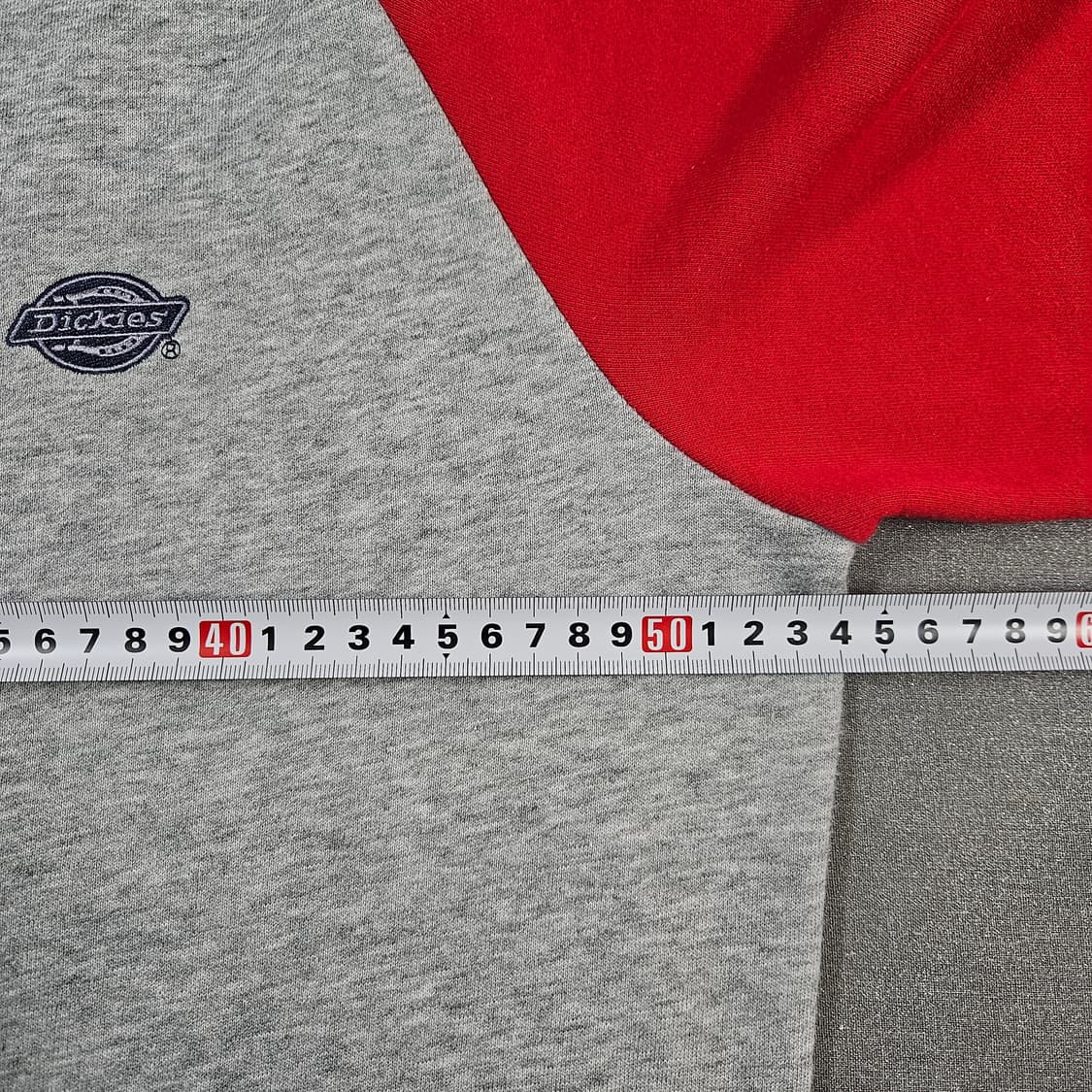 M 95-100 디키즈 나그랑 배색 후드집업 그레이 레드 상품이미지7