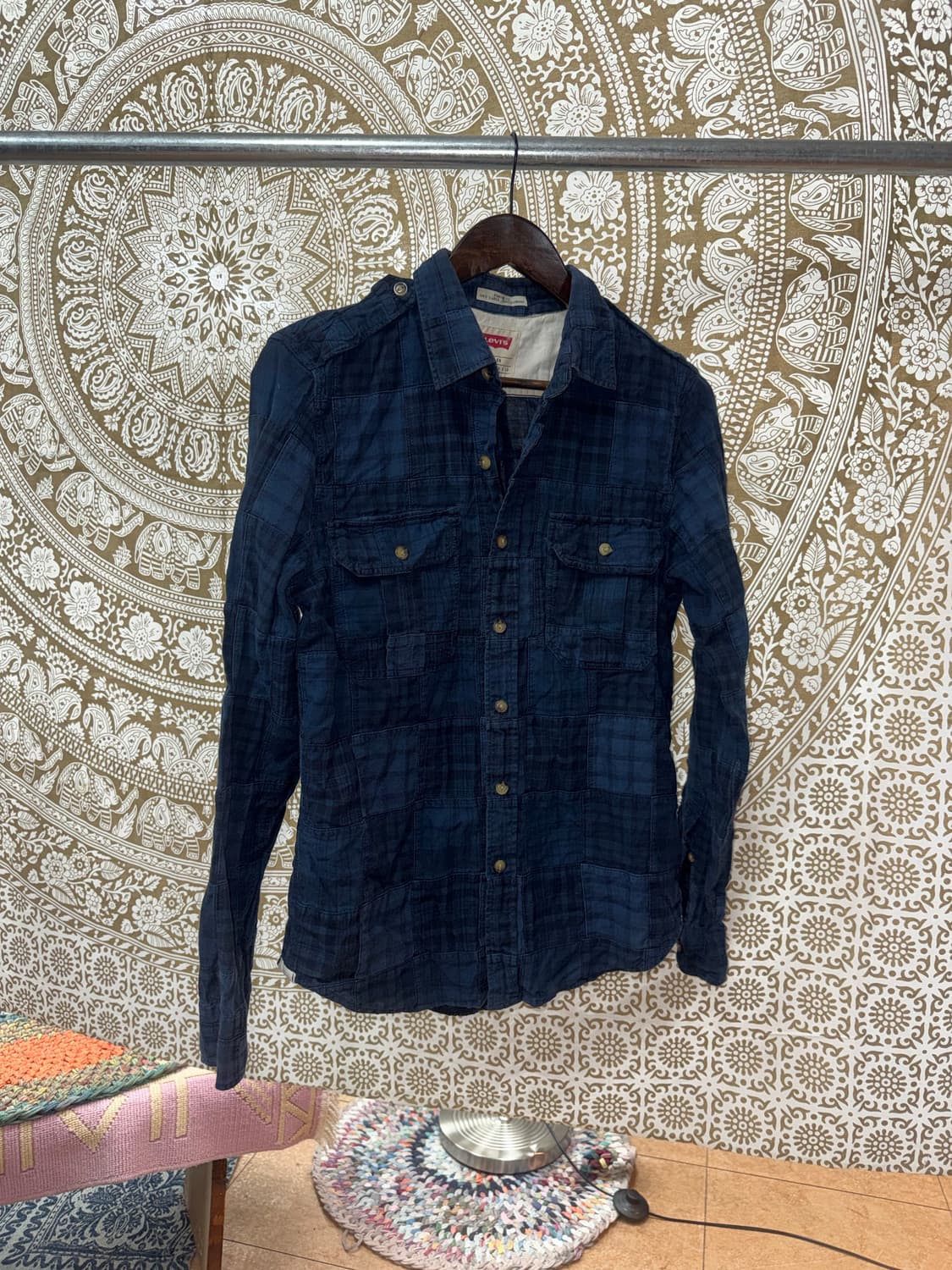 리바이스 빈티지 체크 패치워크 셔츠 상품이미지3