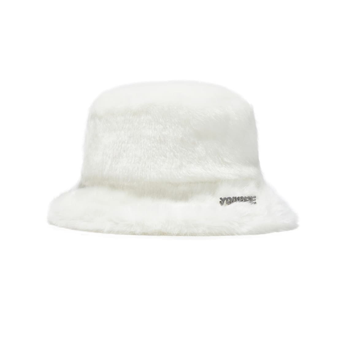 [새상품] 유희 퍼 버킷햇 화이트 상품이미지1