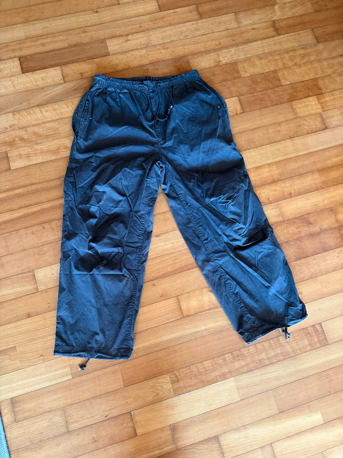 스투시 나이코 오버 트라우저 워시드 블랙 상품이미지6