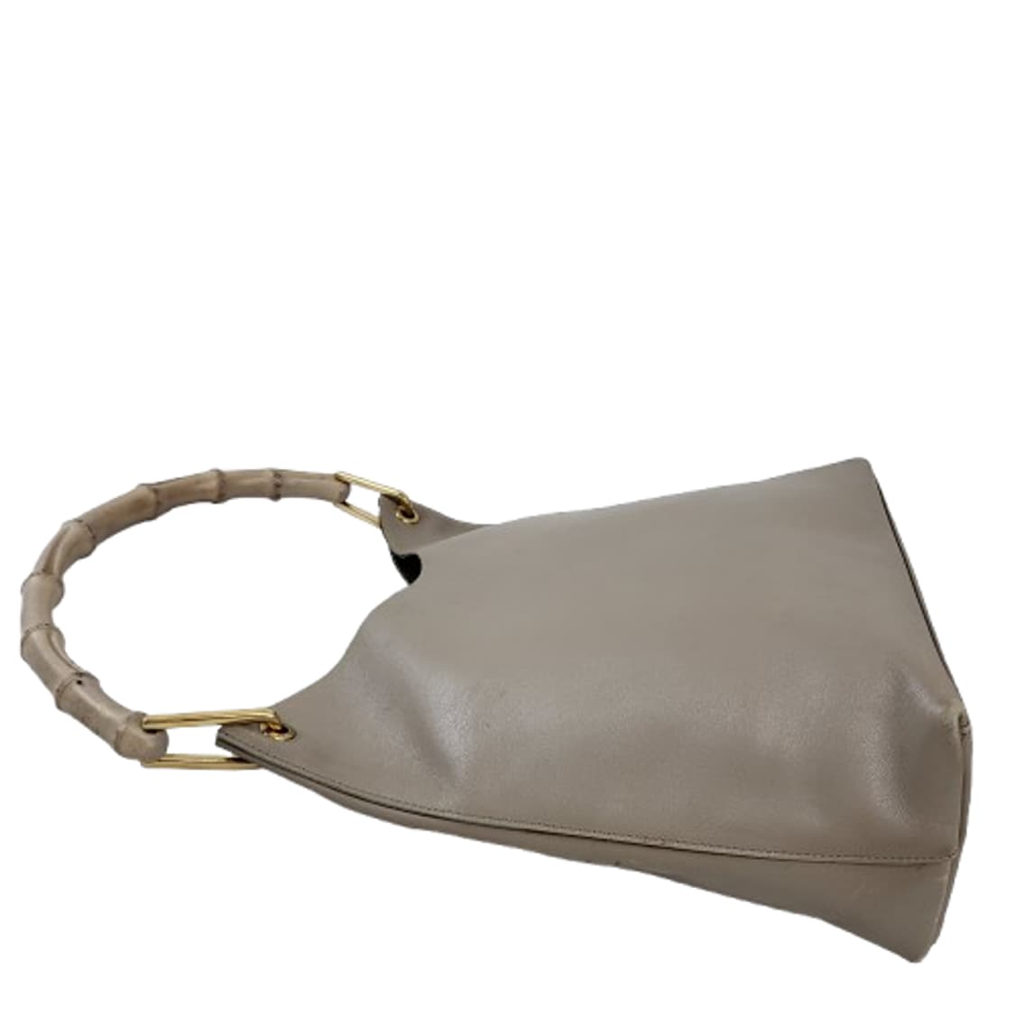 정품 구찌 빈티지 뱀부 핸들 가죽 호보백 상품이미지5