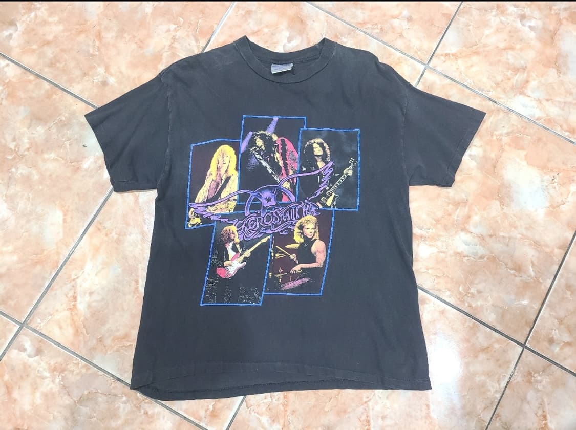 1990 에어로스미스  pump tour 빈티지티셔츠 상품이미지2