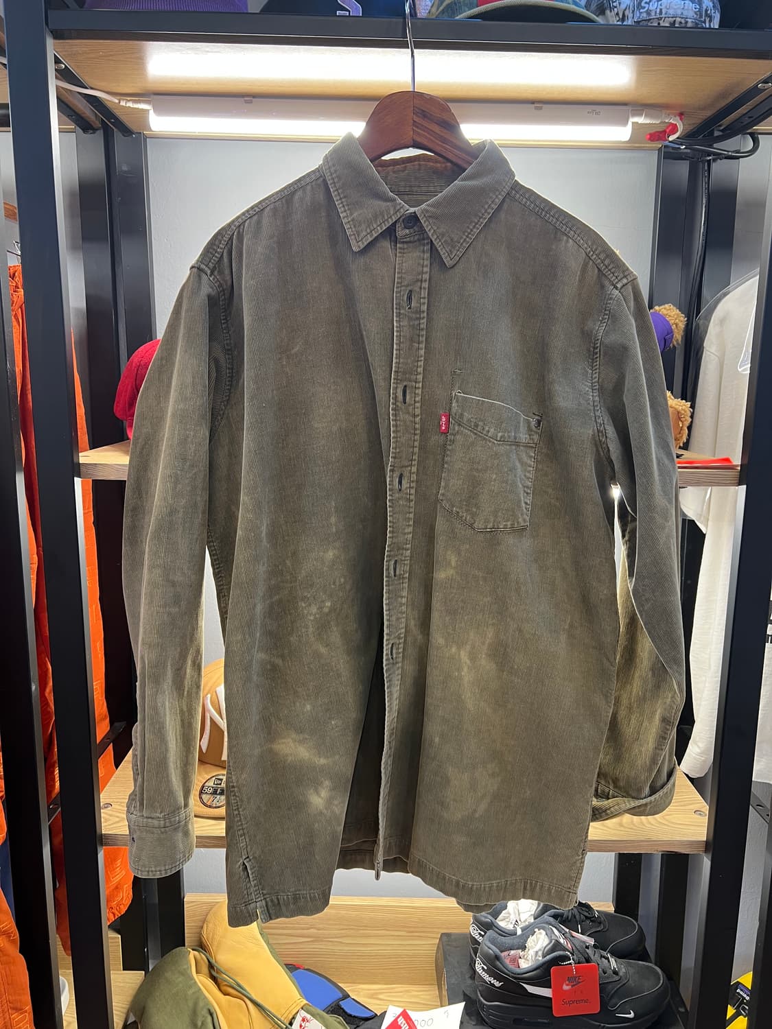 levis 코듀로이 베이지 셔츠 XL 상품이미지2