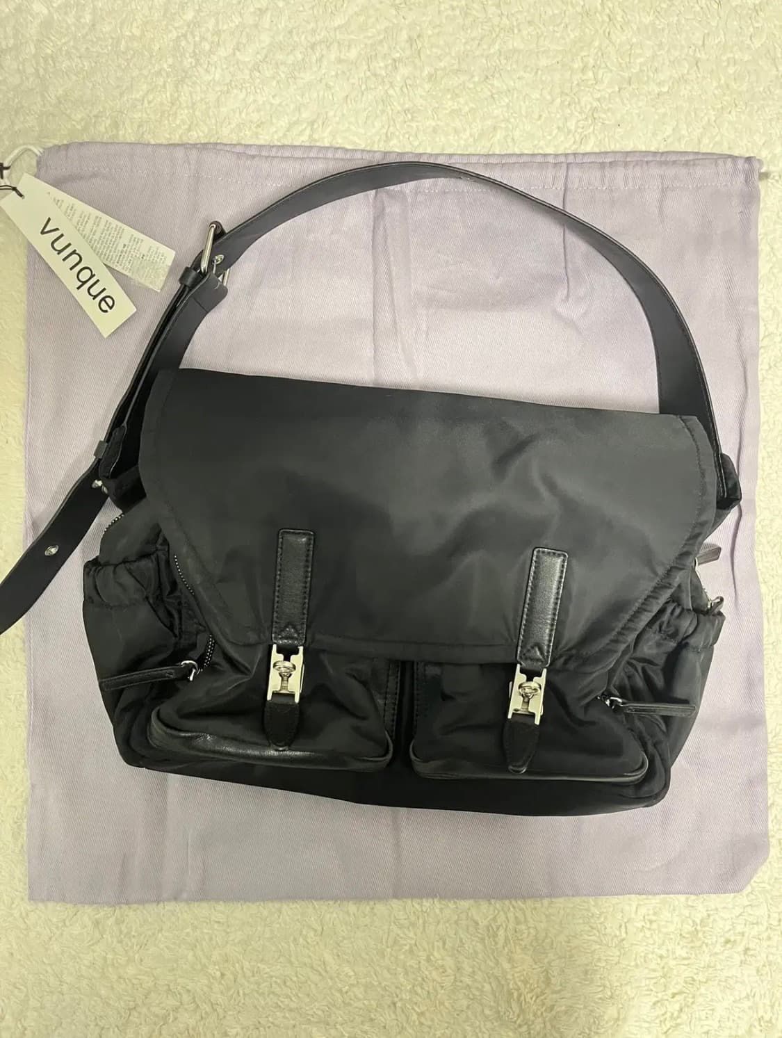 헤이 더블 포켓 숄더 미듐  - 크로스백 (주우재 가방) 상품이미지1