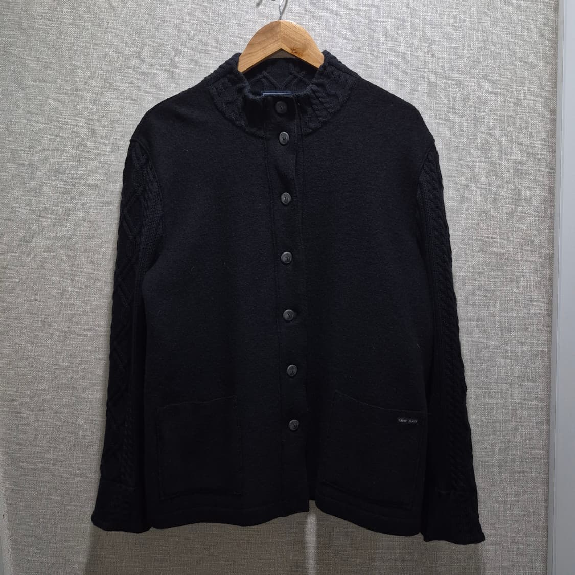 (SM) 세인트제임스 울 니트 하이넥 가디건 상품이미지2