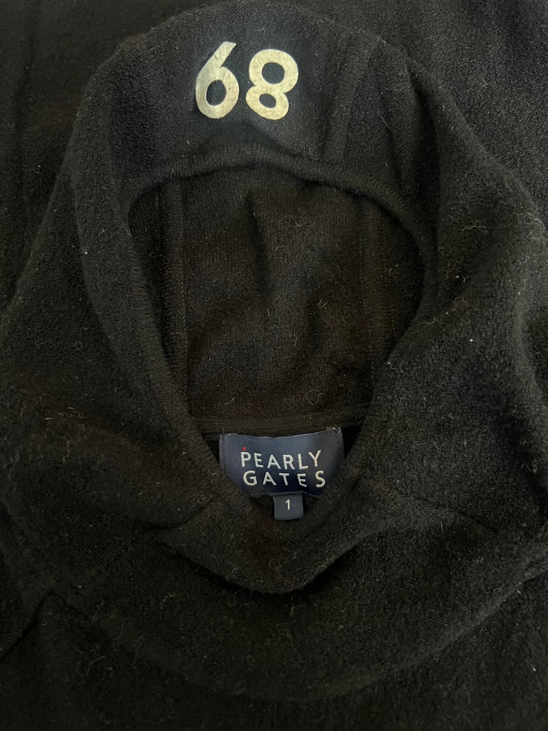 파리게이츠 여성 블랙 간절기 부클니트 골프니트   상품이미지5