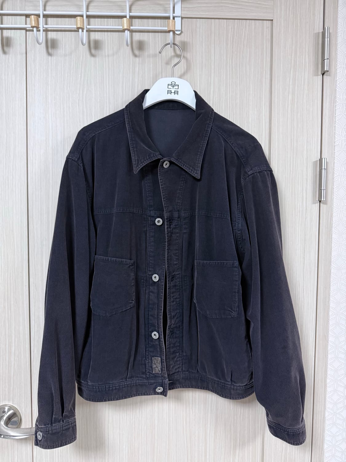 [3]폴리테루 25ss 페이즐리 트러커 다크퍼플네이비 상품이미지1