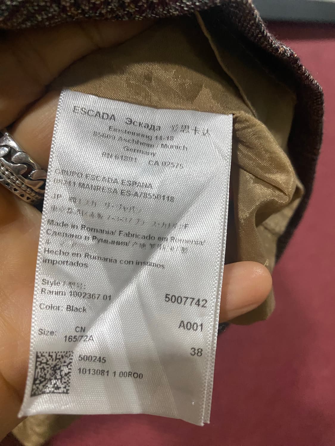 에스카다 체크 스커트 38사이즈 상품이미지5