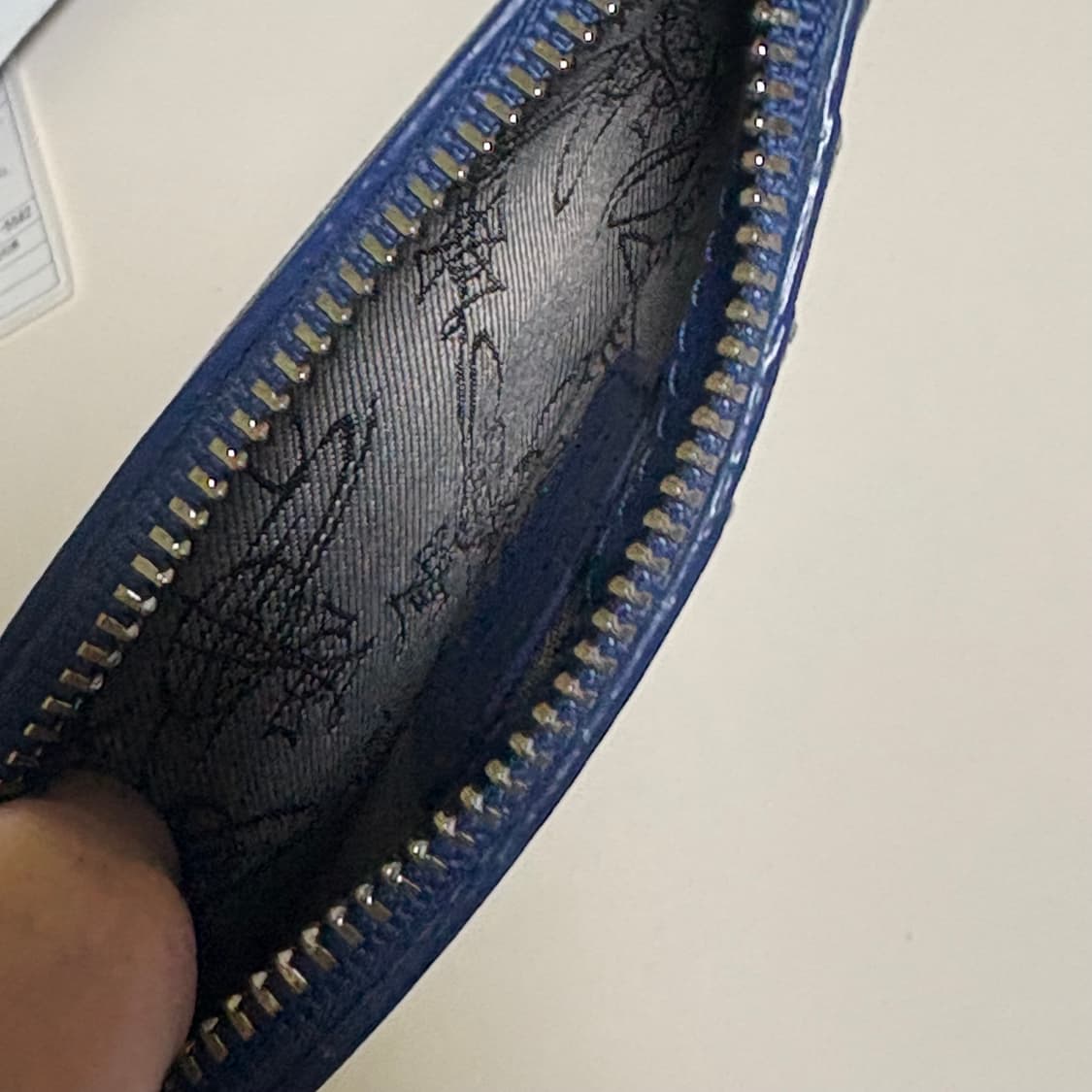 (풀박) 비비안웨스트우드 엠마 슬림 롱 카드 홀더 블루 상품이미지4