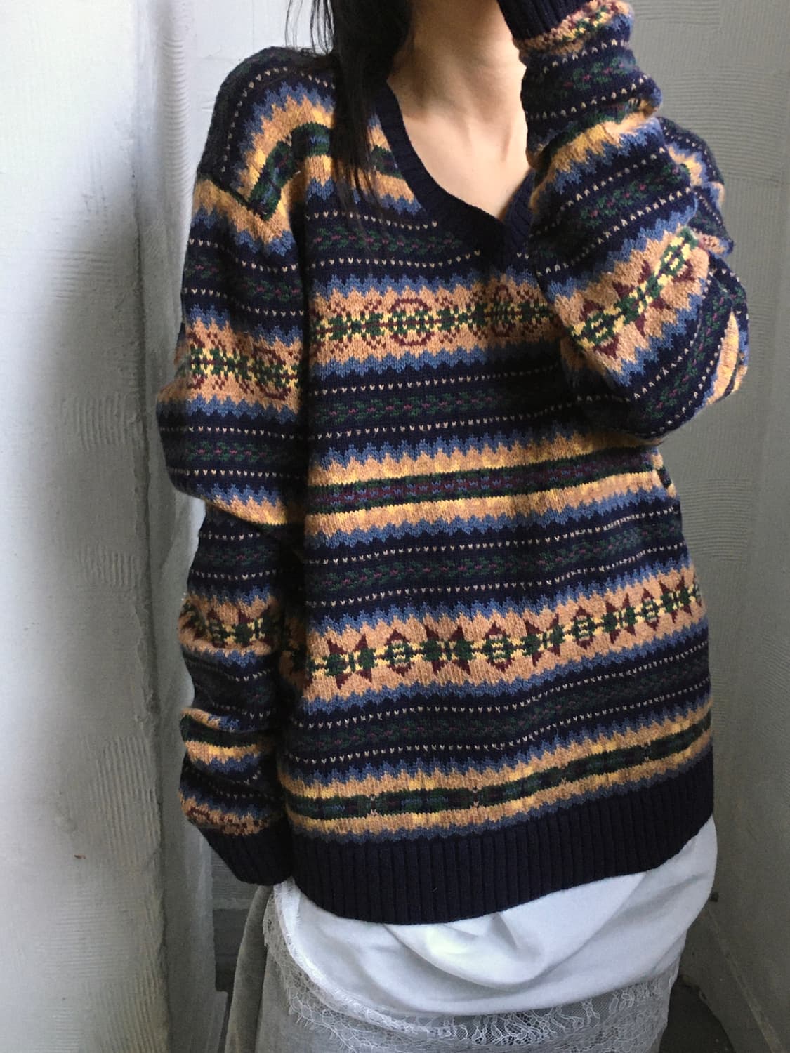 Polo 폴로 랄프로렌 페어아일 브이넥 스웨터  상품이미지1