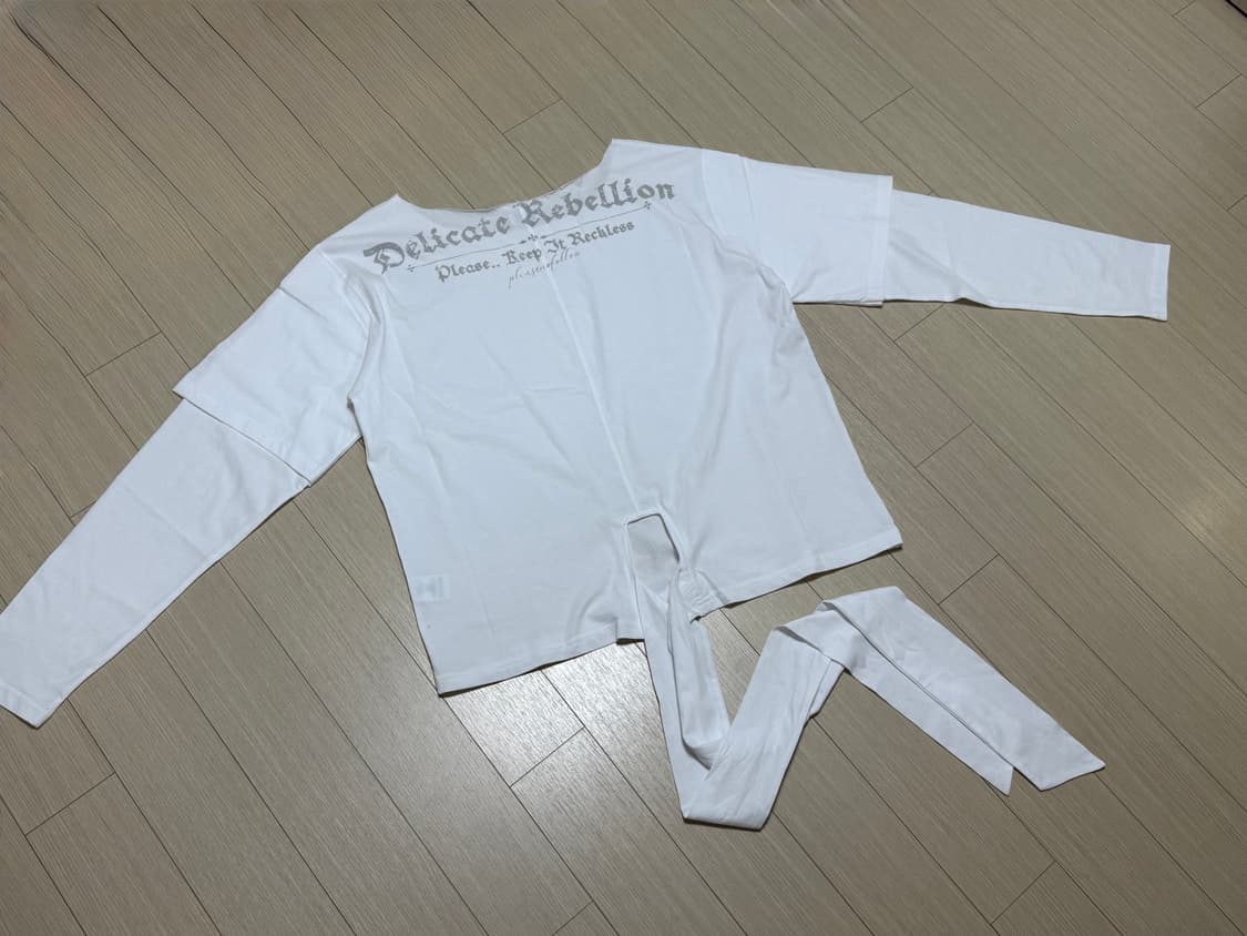 플리즈노팔로우 Noice Tie Long Sleeve Top 롱슬리브 탑 상품이미지4