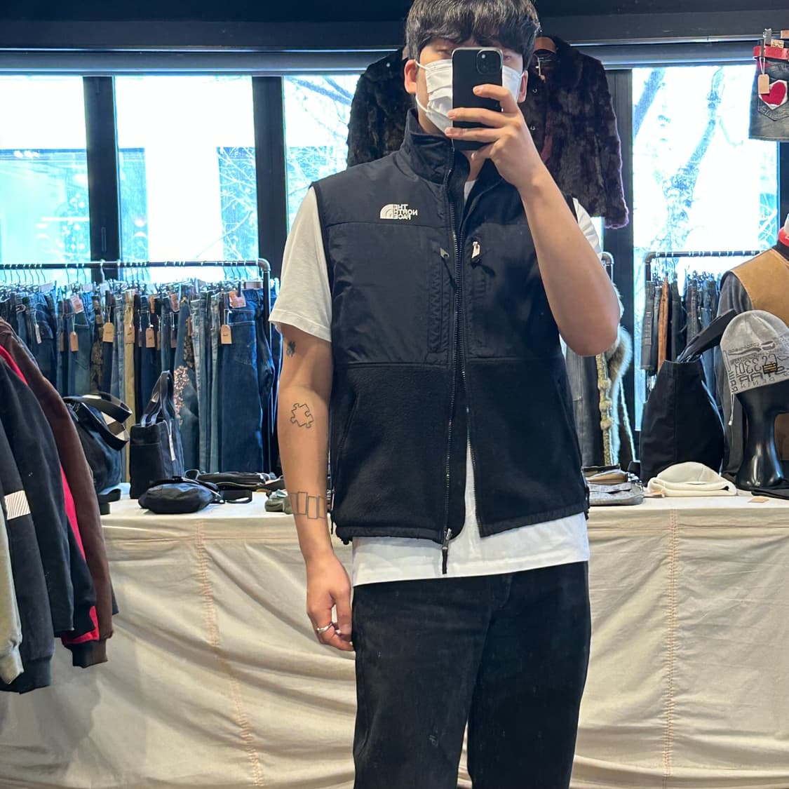 L) 노스페이스 데날리 폴라텍 플리스 집업 베스트 조끼 상품이미지9