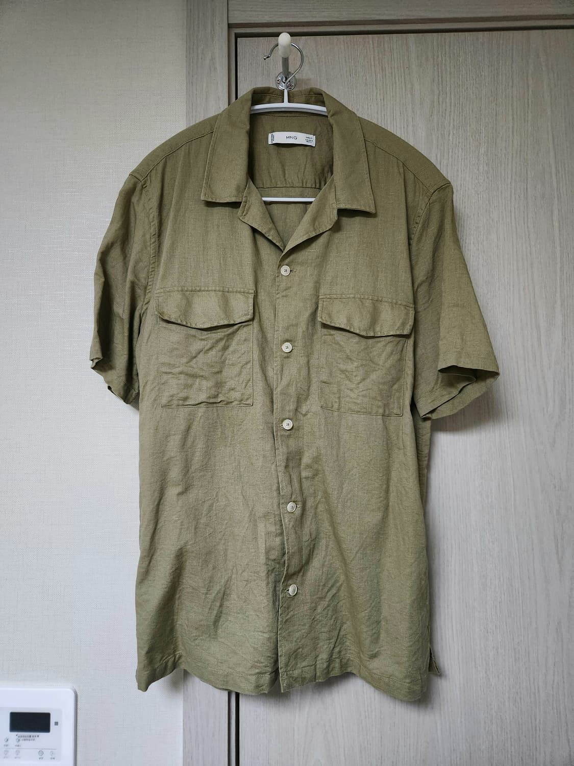 MANGO 망고 밀리터리 카키 셔츠 상품이미지1