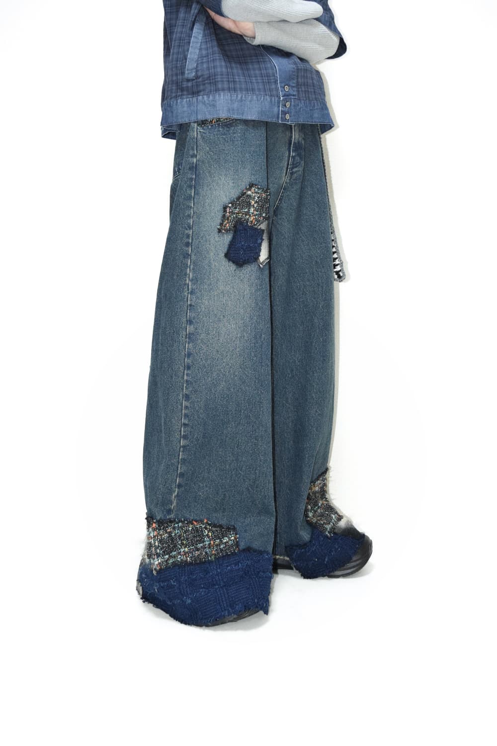TΣist Erosion Baggy Denim Pants / Blue 상품이미지8