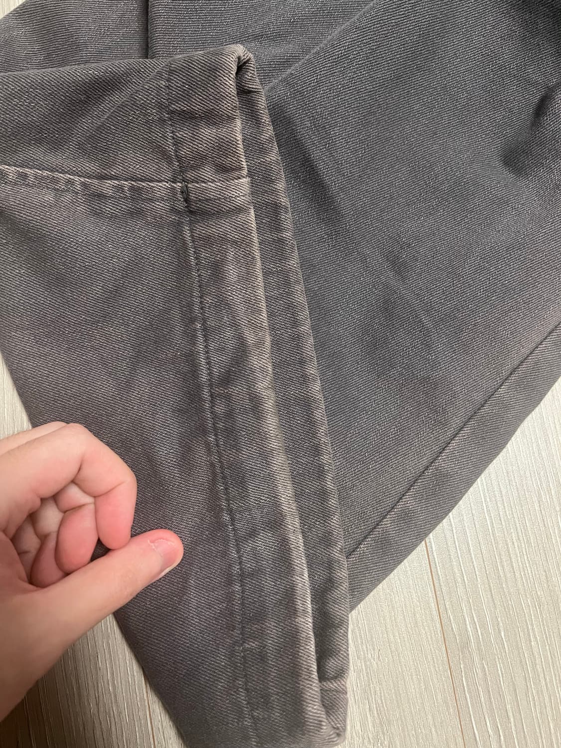 해칭룸 밀팬츠 워시드차콜 2사이즈 상품이미지3