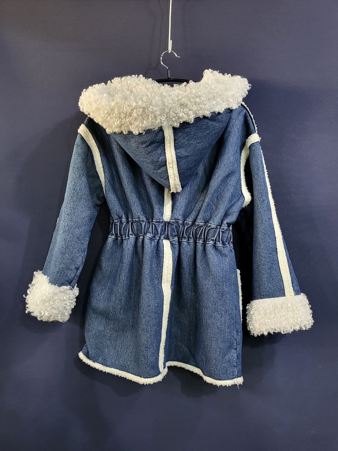데님 후드 양털 자켓 상품이미지6