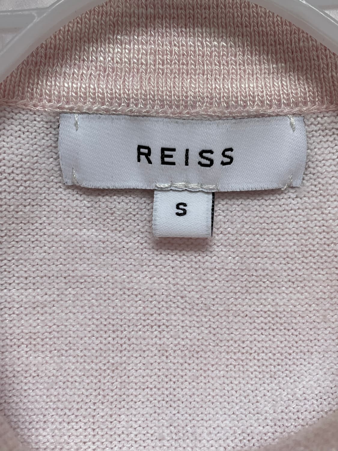 REISS 핑크 니트 반팔 티셔츠 S 상품이미지5