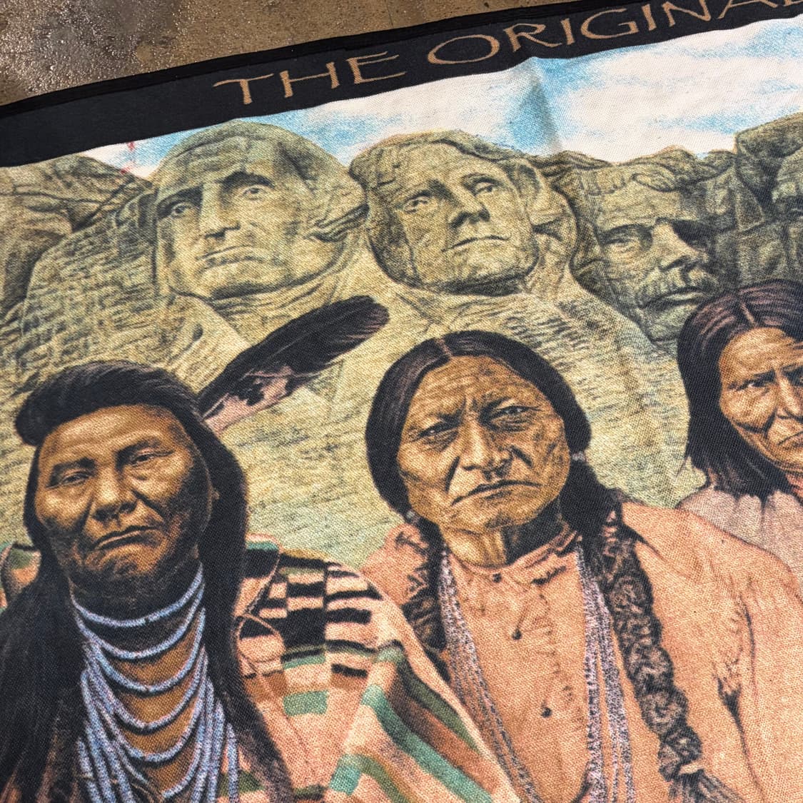 90s USA 파운딩 파더스 카페트 러그 매트 담요 상품이미지3