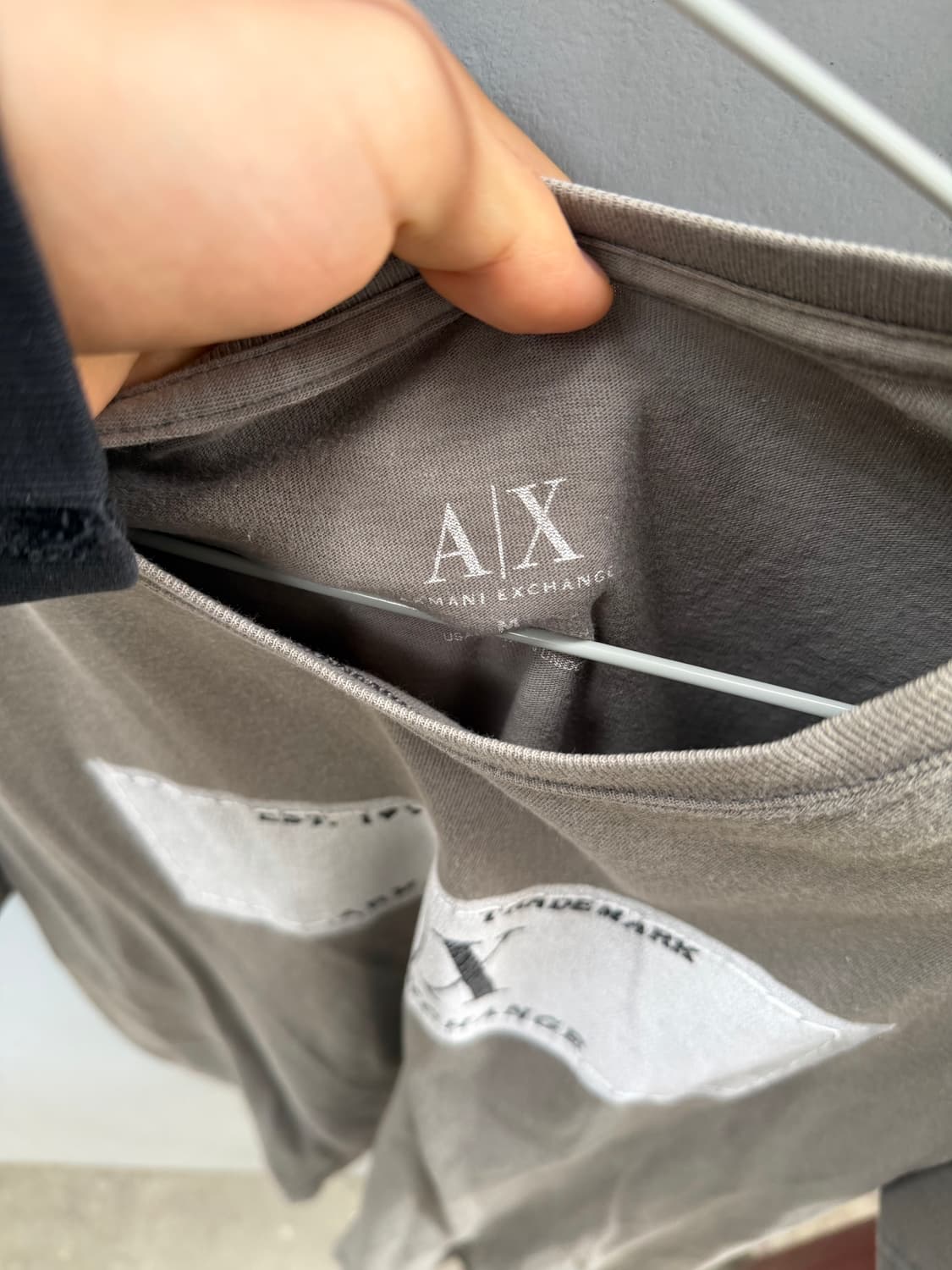 아르마니 익스체인지 트롱프뢰유 티셔츠 (튜블러) 상품이미지3