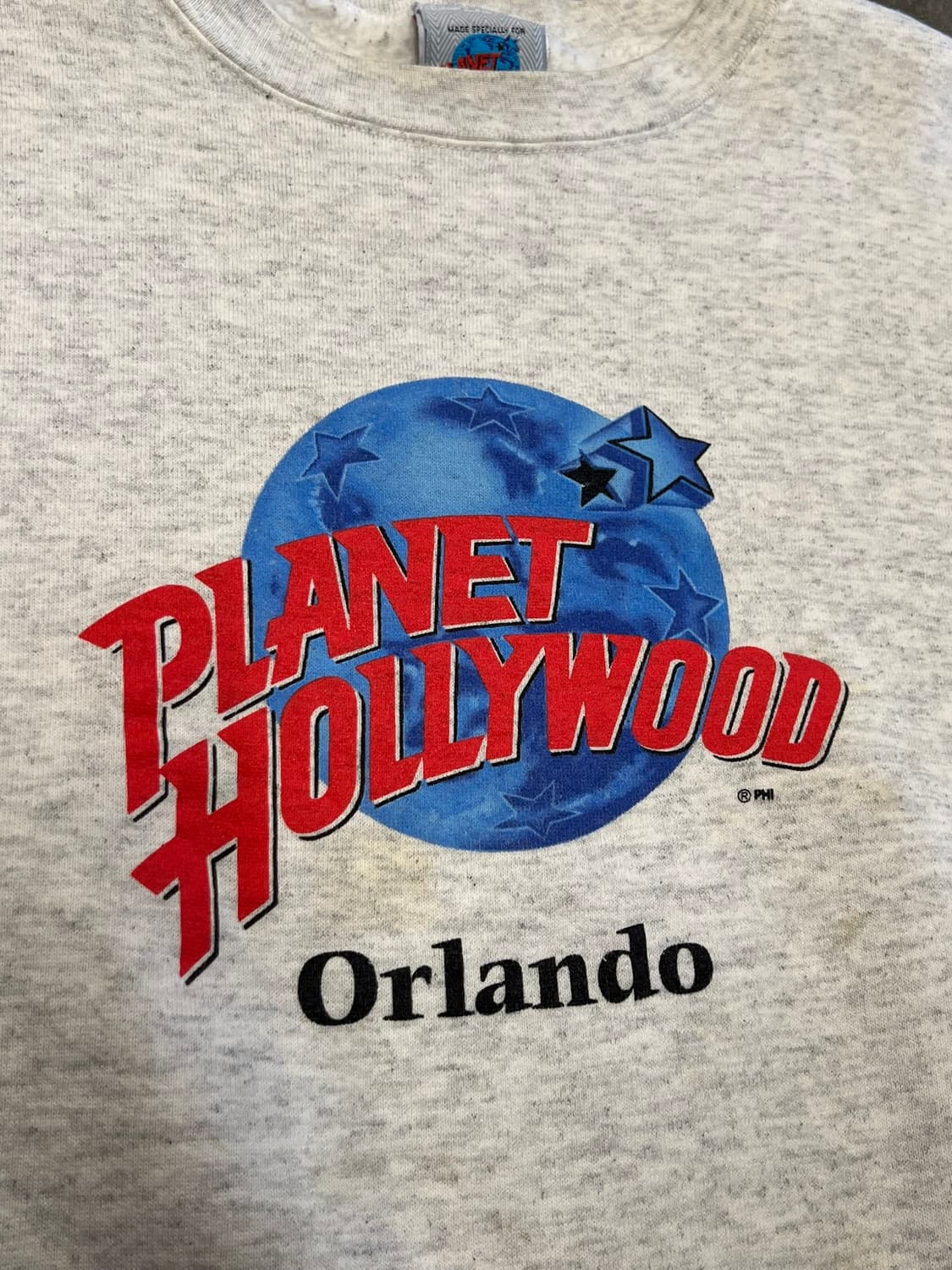 90's [XL] 플래닛할리우드 올란도 맨투맨 USA 메이드 빈티지 스웻 상품이미지6