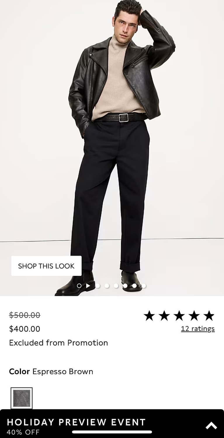 105) 바나나리퍼블릭 24ss 라이더자켓 상품이미지8