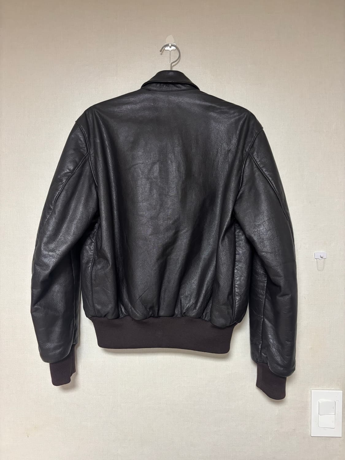 80s 엘엘빈 고트스킨 A2 레더 자켓 상품이미지3