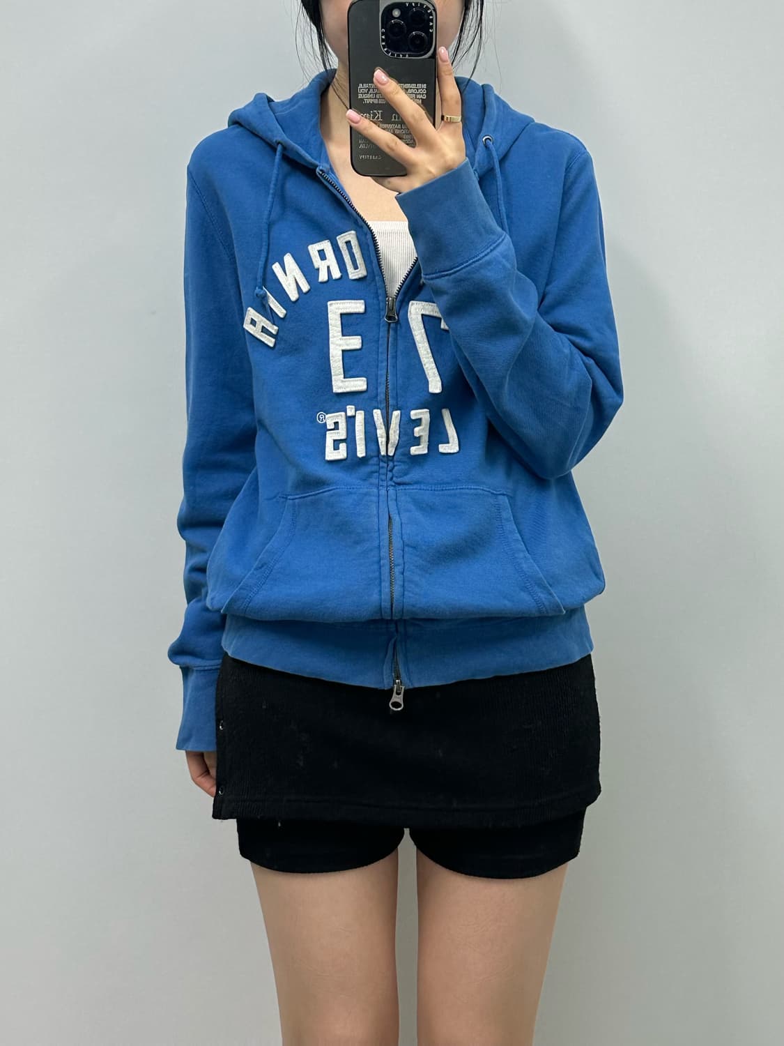 리바이스 블루 후드집업 상품이미지1
