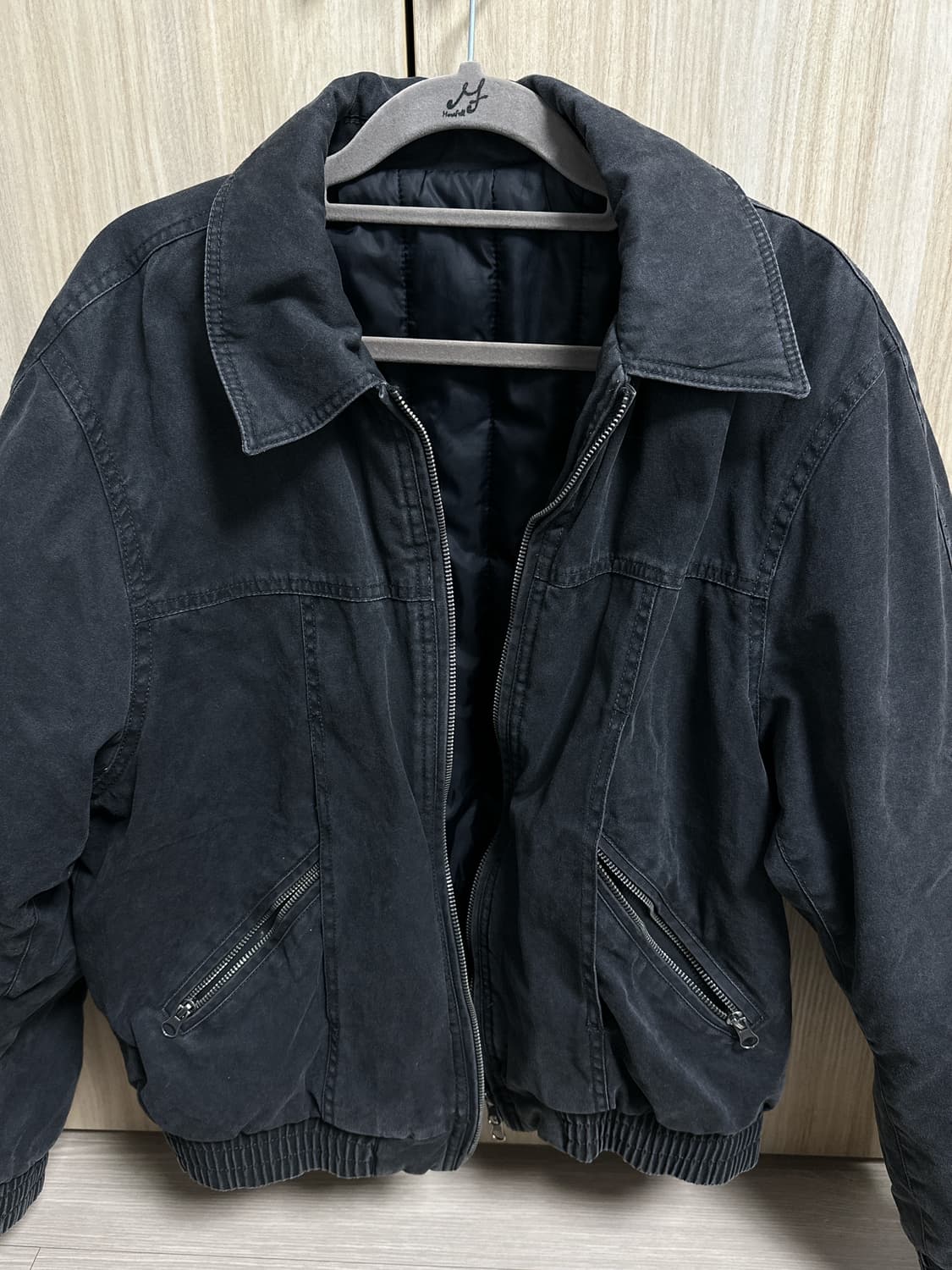 에잇세컨즈 피그먼트 패딩 점퍼 자켓 m 상품이미지1