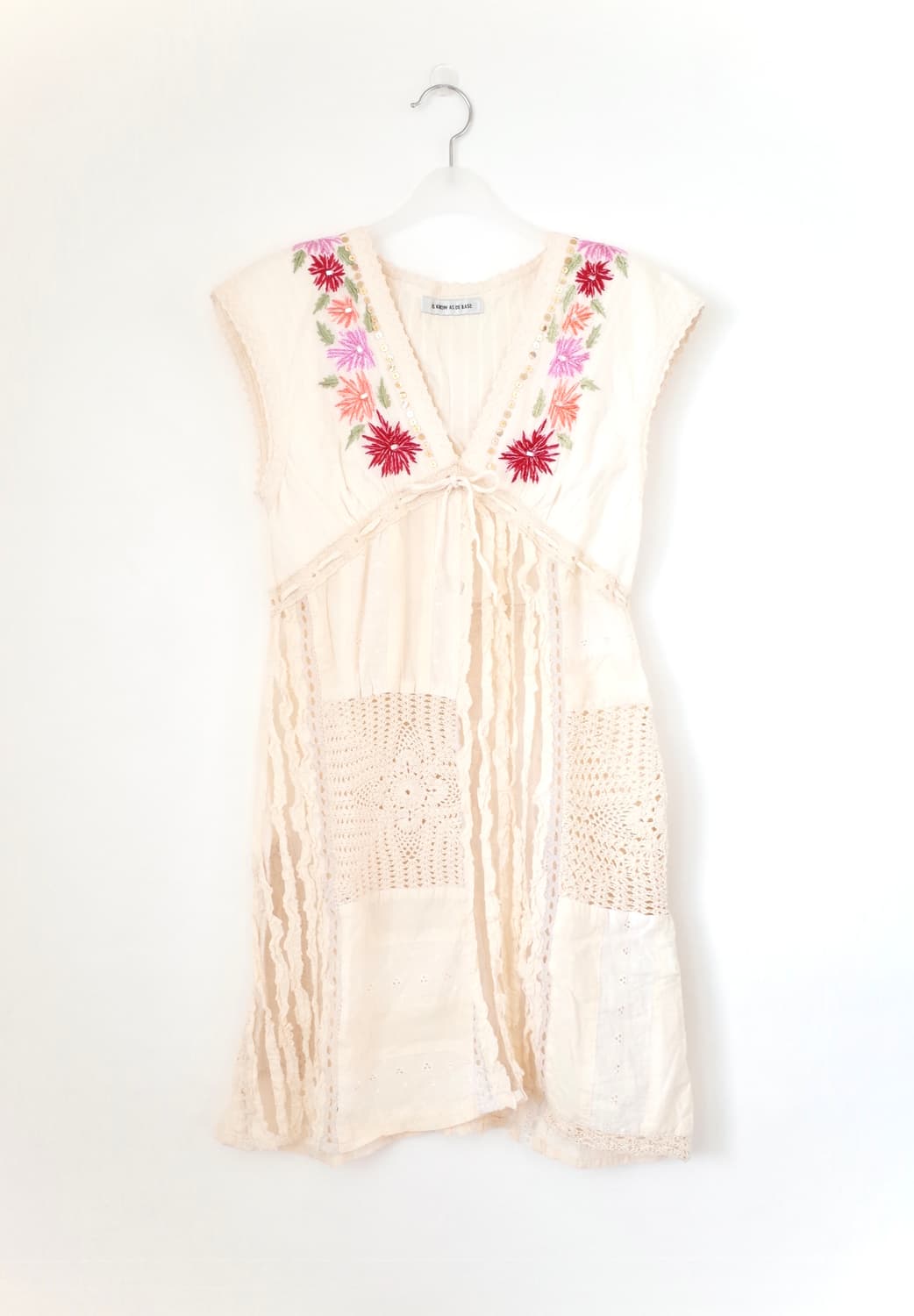 빈티지 플라워 크로셰 원피스 상품이미지5