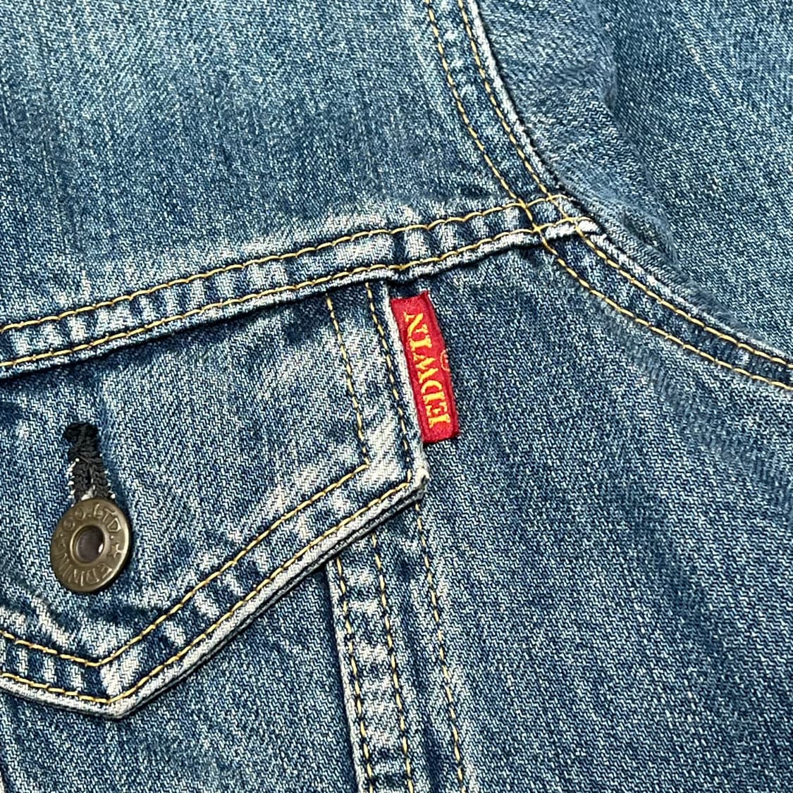 에드윈 자카드 데님 트러커자켓 s10746 상품이미지6