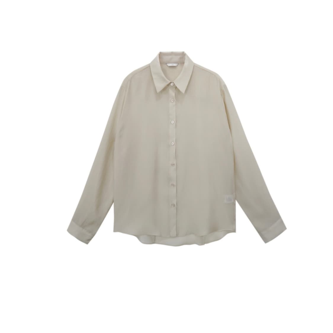 Ods 텐셀 실키 셔츠 크림베이지 상품이미지2