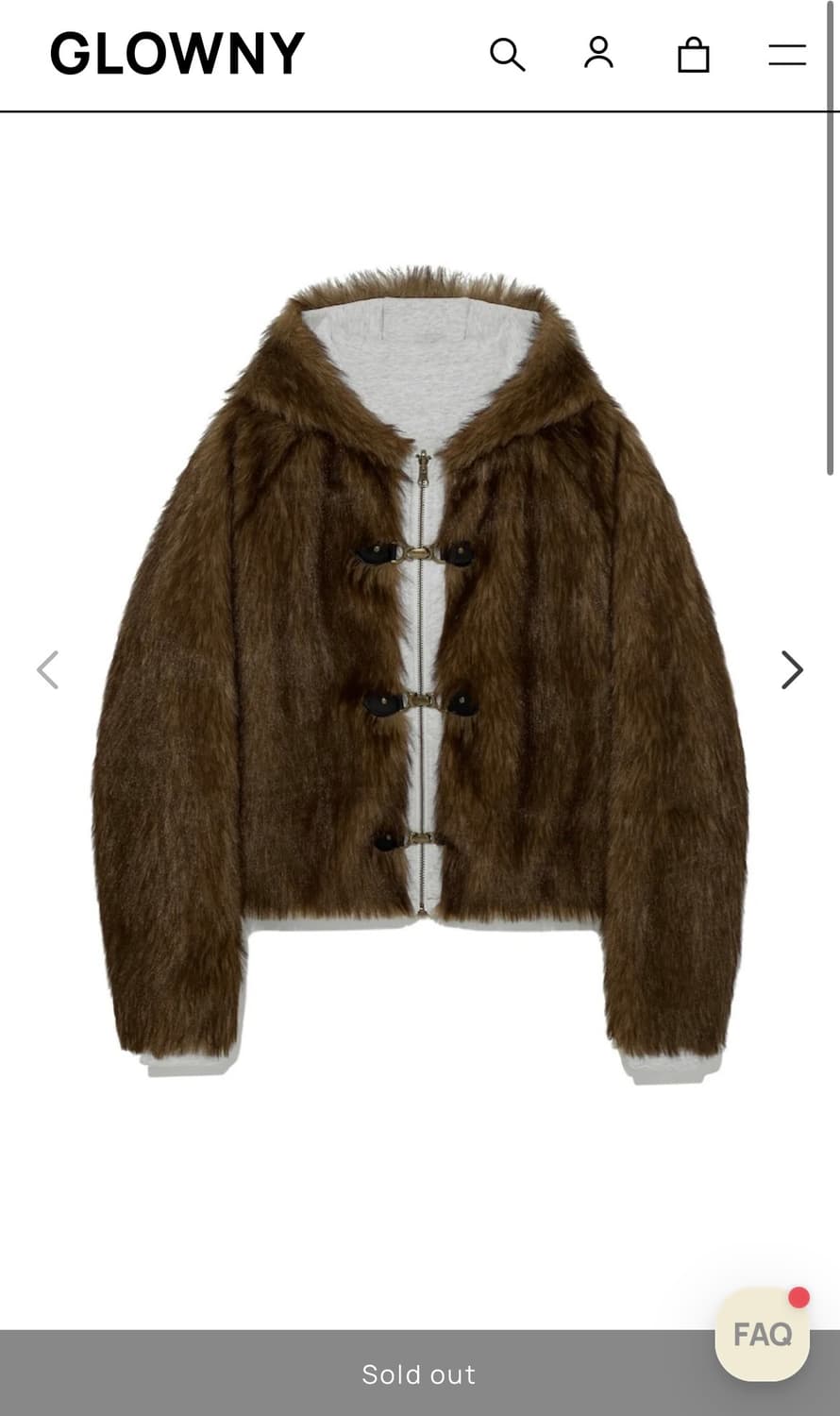 글로니 리버시블 퍼자켓 상품이미지1