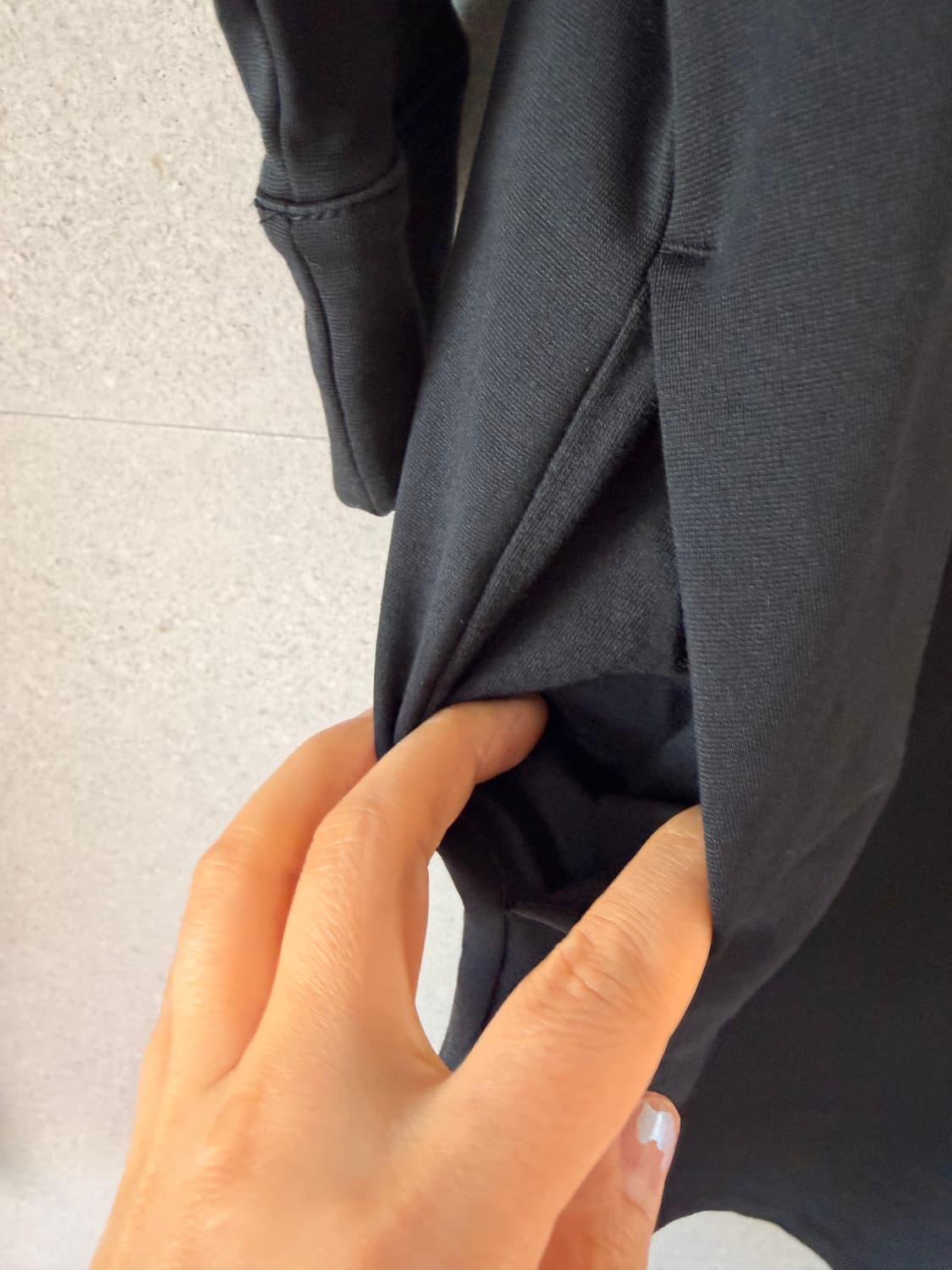 무인양품 블랙 반팔 칠부 원피스 상품이미지3