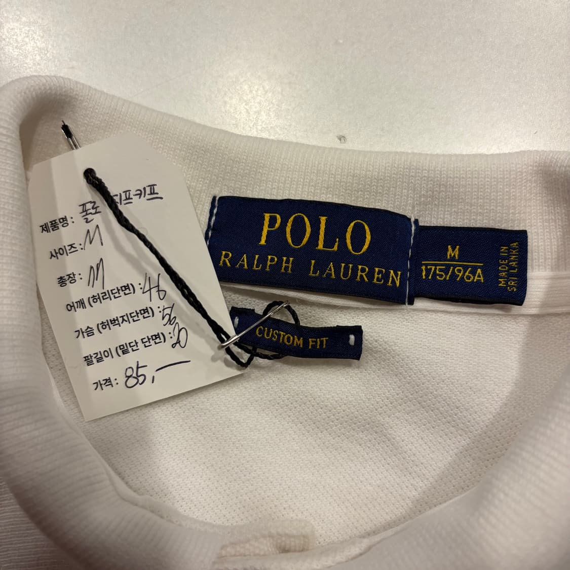 [M] 폴로 랄프로렌 치프키프 넘버3 반팔 카라티 화이트 C918 상품이미지4