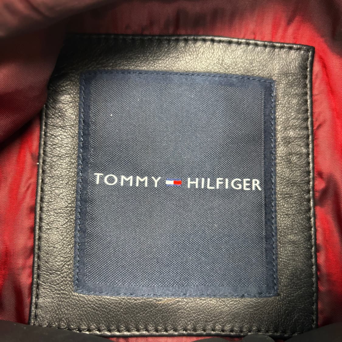 타미 힐피거 램스킨 블랙 레더 자켓 L 상품이미지7