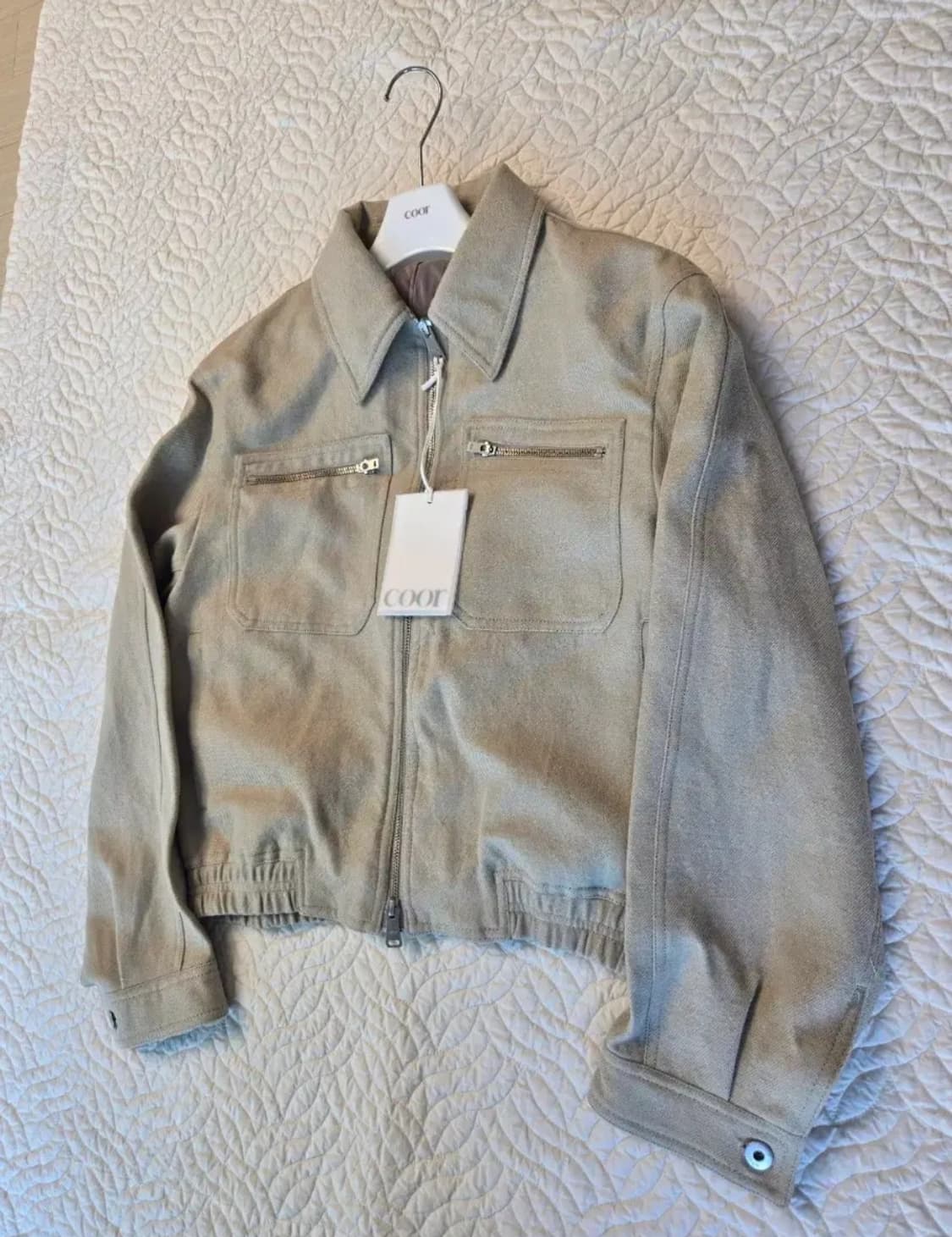 쿠어 울 린넨 자켓/ S사이즈/ 미시착 새제품 상품이미지2