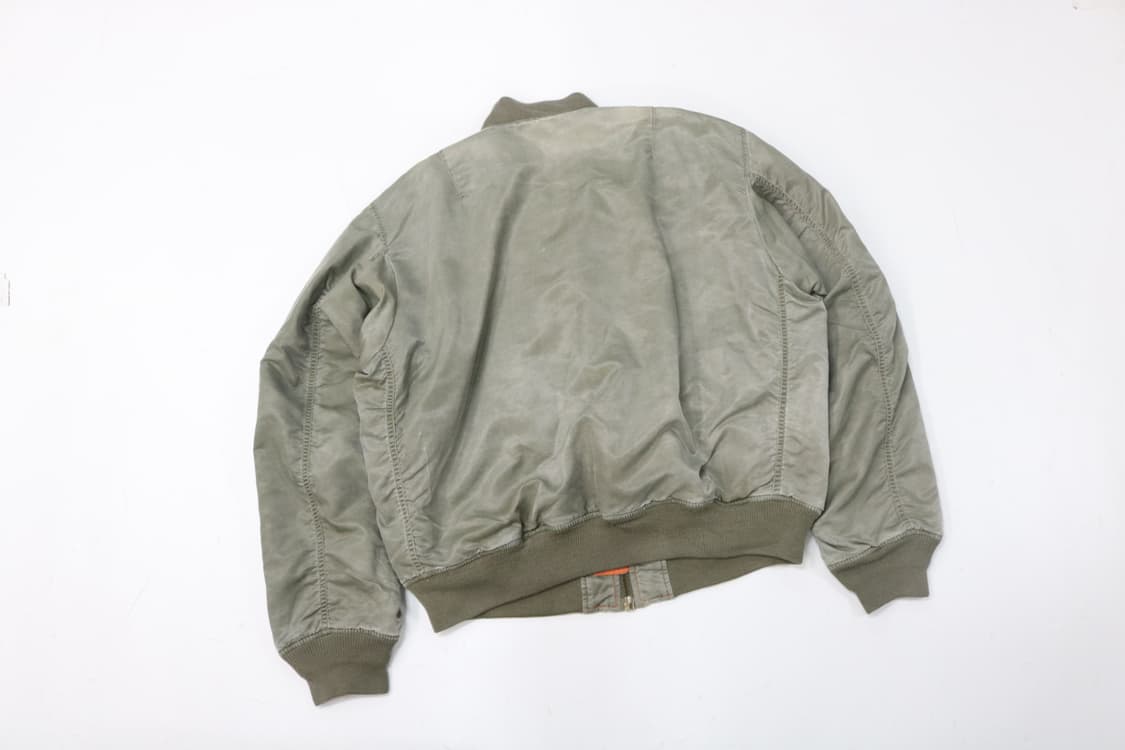 빈티지 미공군 MA-1 리버시블 플라이트 항공 점퍼 L 상품이미지7