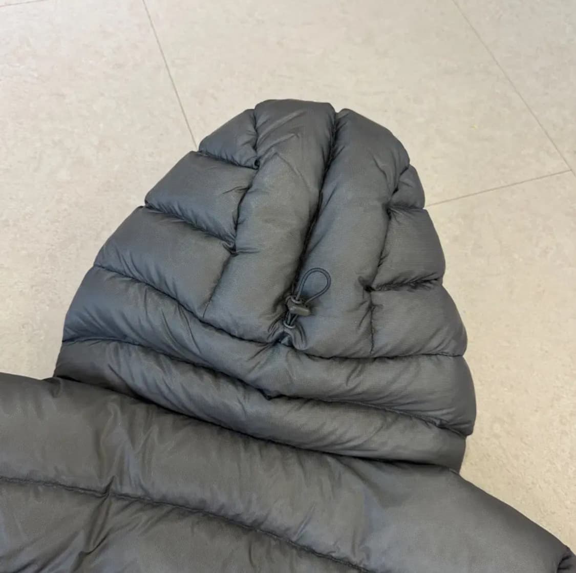 썬러브 경량패딩 후드 플라이 라이트 다운 자켓 그레이 상품이미지5