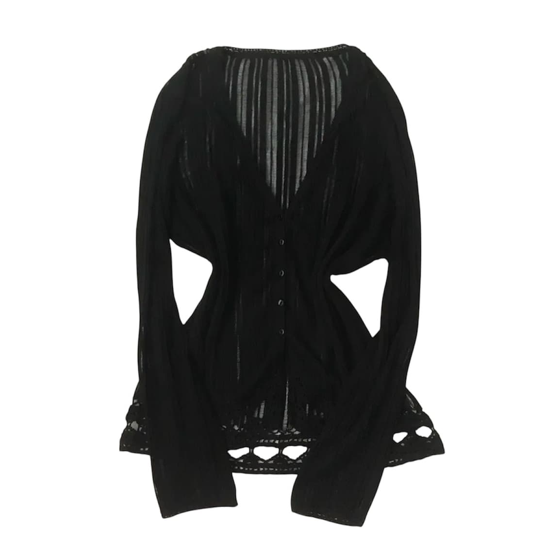 일본빈티지 시스루 가디건 상품이미지1