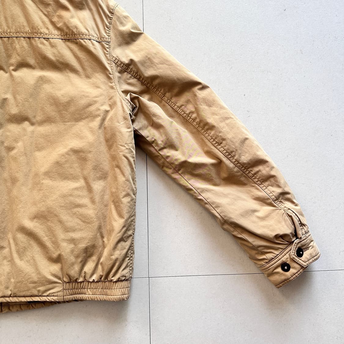 90s 폴로 랄프로렌 패딩 플란넬 타탄 체크 안감 자켓 봄버 상품이미지8