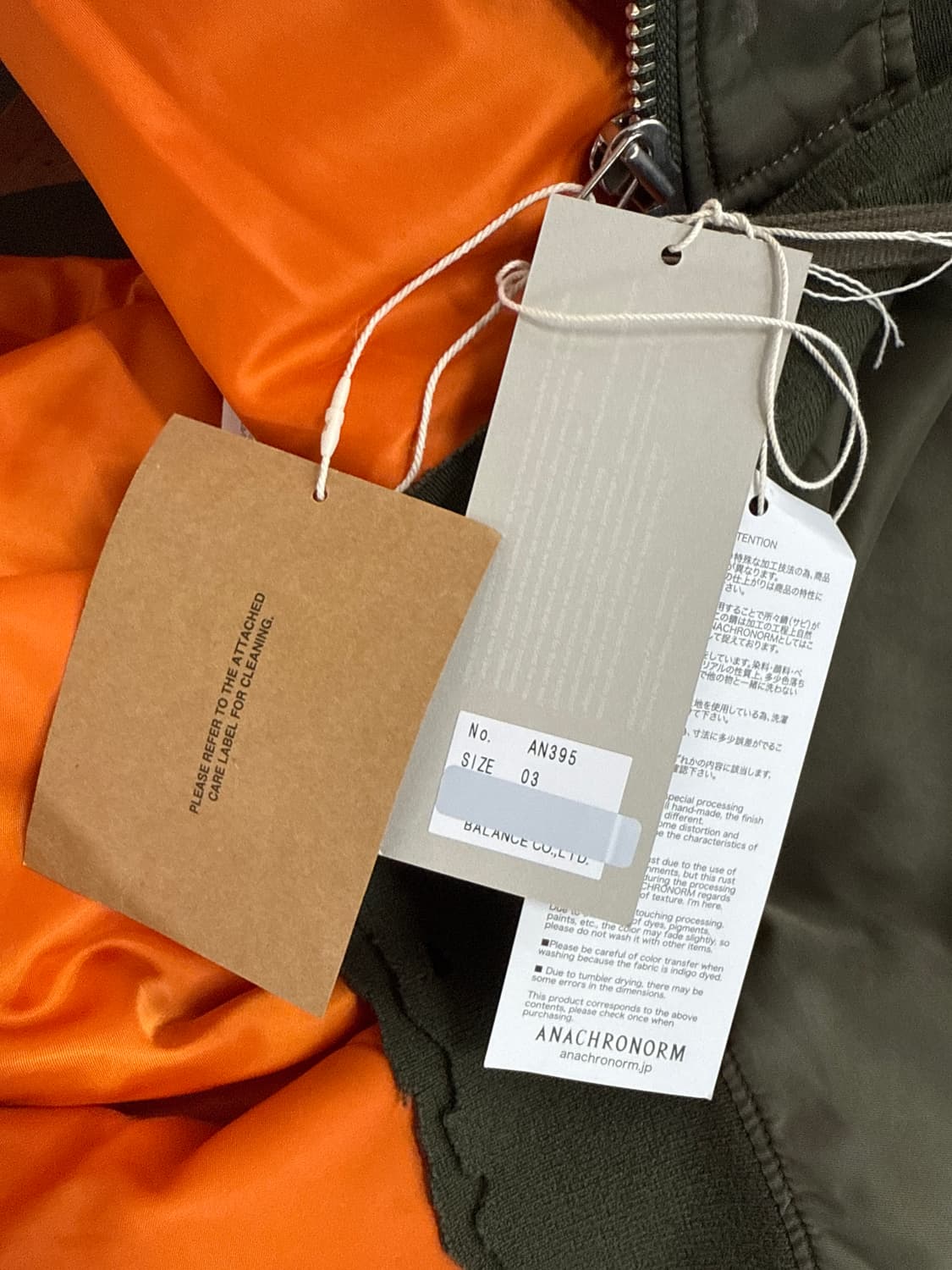 ANACHRONORM 25ss 페인팅디테일 그런지 MA-1 상품이미지10