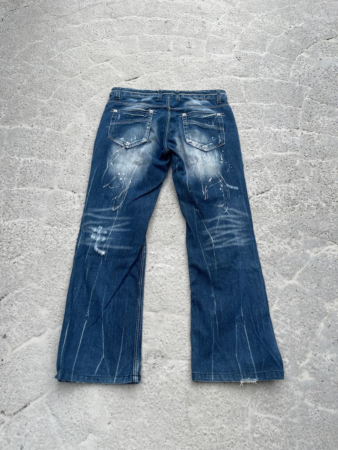 F&b painting cutting denim jean 상품이미지5